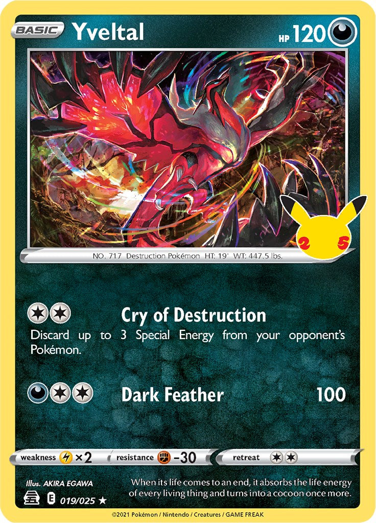 Yveltal [CLB - 019/025] Pokemon Trading Card