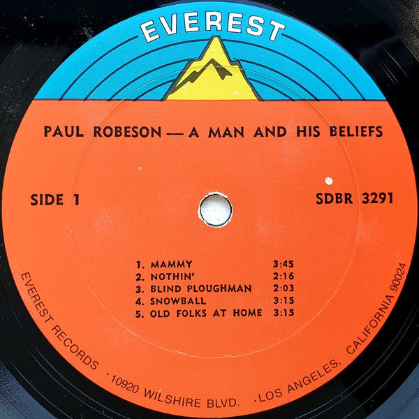 Paul Robeson : A Man And His Beliefs (LP, Album, Dol)