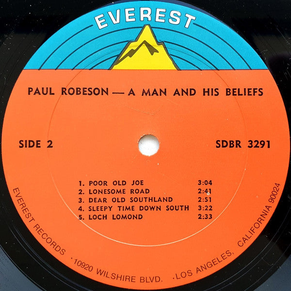 Paul Robeson : A Man And His Beliefs (LP, Album, Dol)