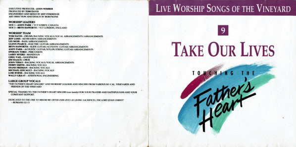 Andy Park, Bryn Haworth : Take Our Lives (CD, Album)