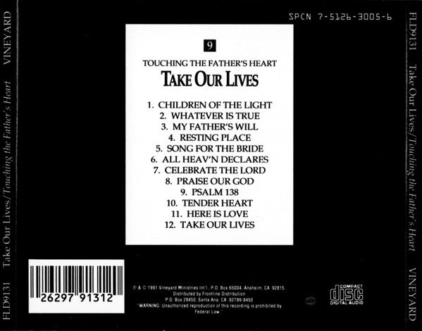 Andy Park, Bryn Haworth : Take Our Lives (CD, Album)