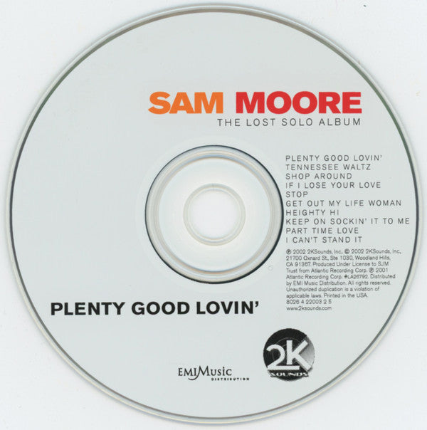 Sam Moore : Plenty Good Lovin' - The Lost Solo Album (CD, Album)