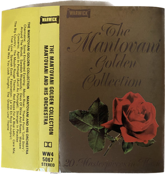 Mantovani And His Orchestra : The Mantovani Golden Collection - 20 Masterpieces In Music (Cass, Album, Comp)