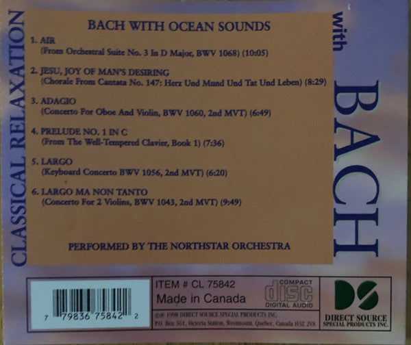 Johann Sebastian Bach, The Northstar Orchestra : Classical Relaxation With Bach (Bach With Ocean Sounds) (CD)