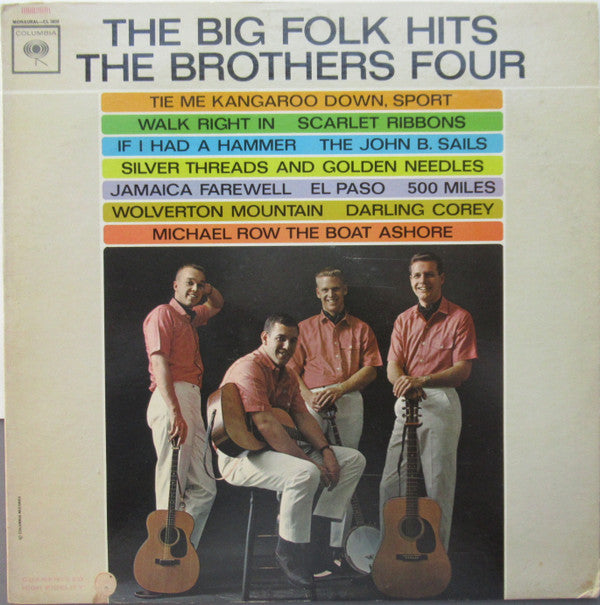 The Brothers Four : The Big Folk Hits (LP, Album, Mono, Pit)