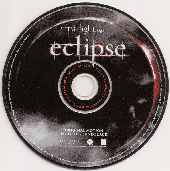 Various : The Twilight Saga: Eclipse (Original Motion Picture Soundtrack) (CD, Comp)