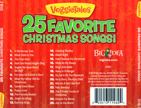 Veggietales : 25 Favorite Christmas Songs! (CD, Album, Comp)