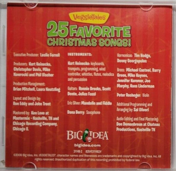 Veggietales : 25 Favorite Christmas Songs! (CD, Album, Comp)