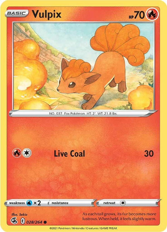 Vulpix (28) [SWSH08 - 028/264] Pokemon Trading Card