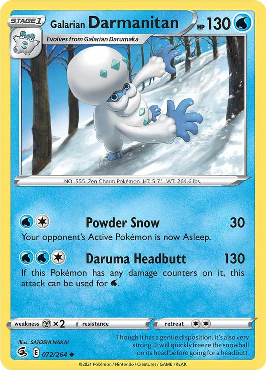 Galarian Darmanitan [SWSH08 - 072/264] Pokemon Trading Card