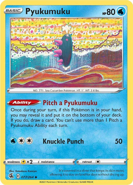 Pyukumuku [SWSH08 - 077/264] Pokemon Trading Card