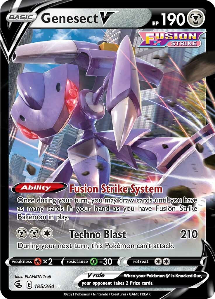 Genesect V [SWSH08 - 185/264] Pokemon Trading Card