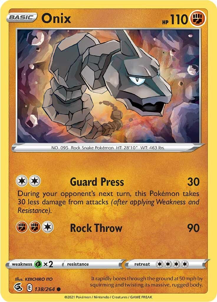 Onix [SWSH08 - 138/264] Pokemon Trading Card