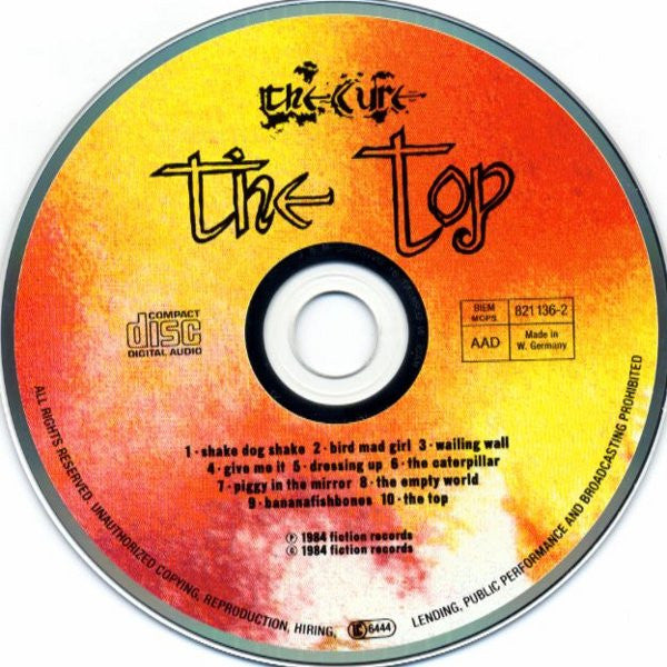 The Cure : The Top (CD, Album, RE, UNI)