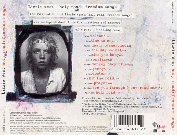 Lizzie West : Holy Road: Freedom Songs (CD, Album, Enh)