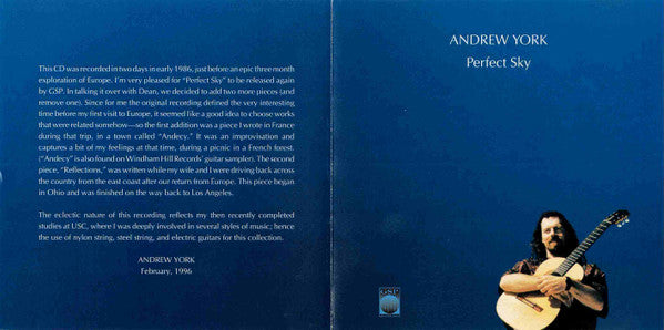 Andrew York : Perfect Sky (CD, Album, RE)