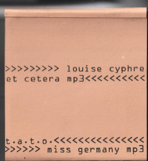 The Apoplexy Twist Orchestra * Louise Cyphre - Split (2xFloppy Disk) (VG) - Endless Media