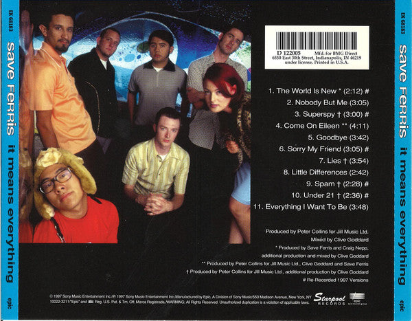 Save Ferris : It Means Everything (CD, Album, Club, Enh)
