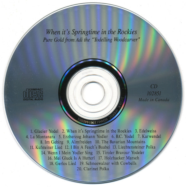 Adi Unterberger : When It's Springtime In The Rockies (CD, Album)