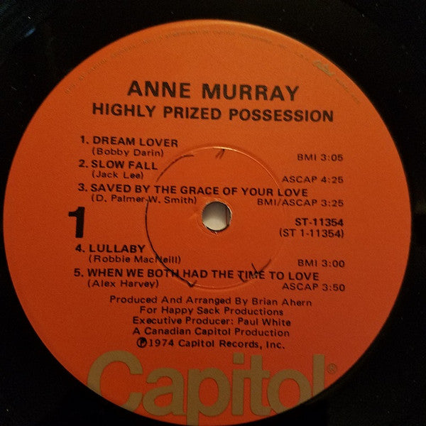 Anne Murray - Highly Prized Possession (LP) (G+) - Endless Media