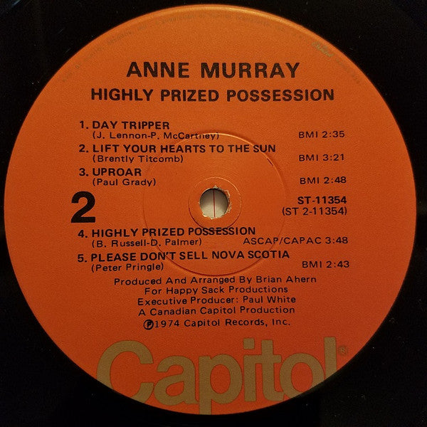 Anne Murray - Highly Prized Possession (LP) (G+) - Endless Media