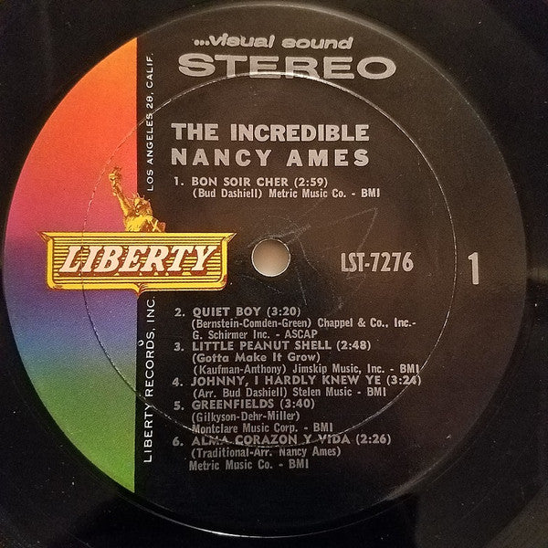 Nancy Ames : The Incredible Nancy Ames (LP)