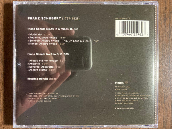 Franz Schubert, Mitsuko Uchida : Piano Sonatas D. 845 & D. 575 (CD, Album, RE, UML)