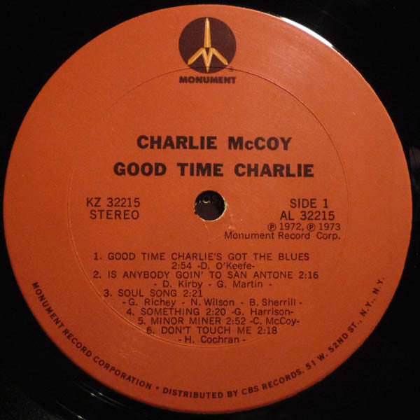 Charlie McCoy : Good Time Charlie (LP, Album)