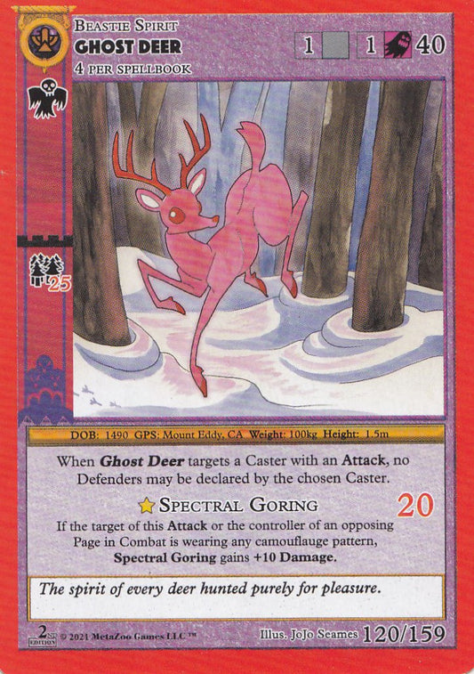 Ghost Deer [CN2E - 120] MetaZoo Trading Card