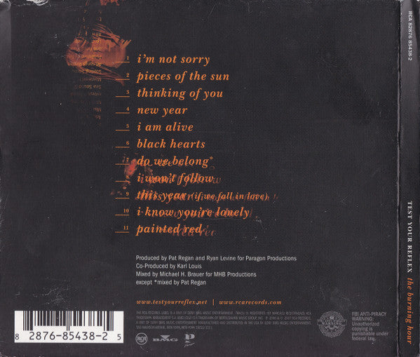 Test Your Reflex : The Burning Hour (CD, Album)