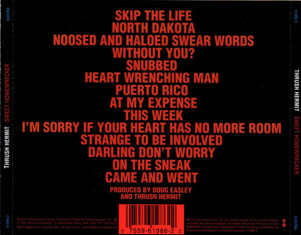Thrush Hermit : Sweet Homewrecker (CD, Album, Promo)