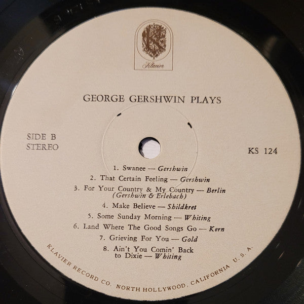 George Gershwin : Gershwin Plays Rhapsody In Blue (LP)