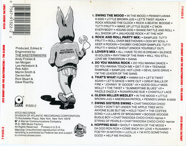 Jive Bunny And The Mastermixers : The Album (CD, Album)