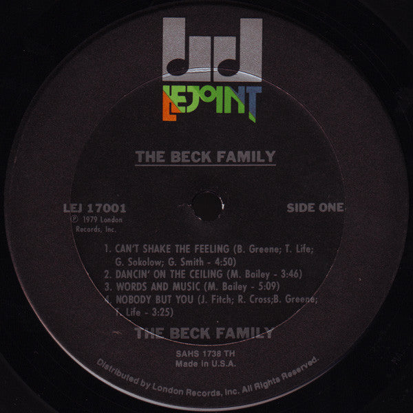 The Beck Family : Dancin' On The Ceiling (LP, Album)