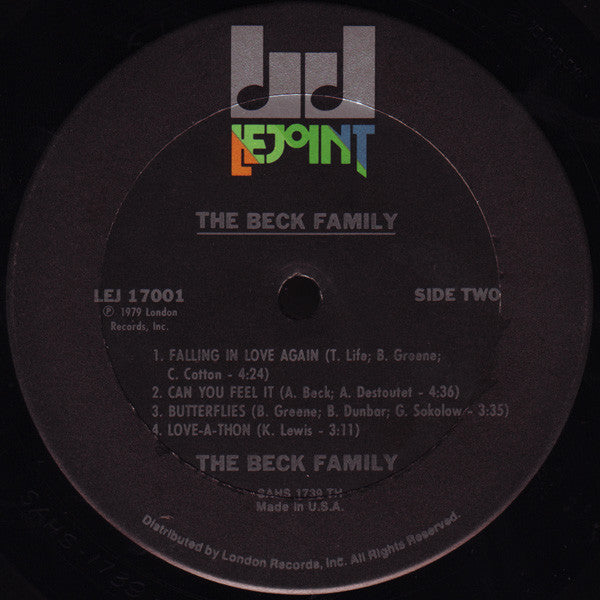 The Beck Family : Dancin' On The Ceiling (LP, Album)