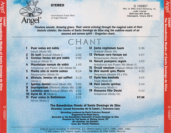 Coro De Monjes Del Monasterio De Santo Domingo De Silos : Chant (CD, Comp, Club)