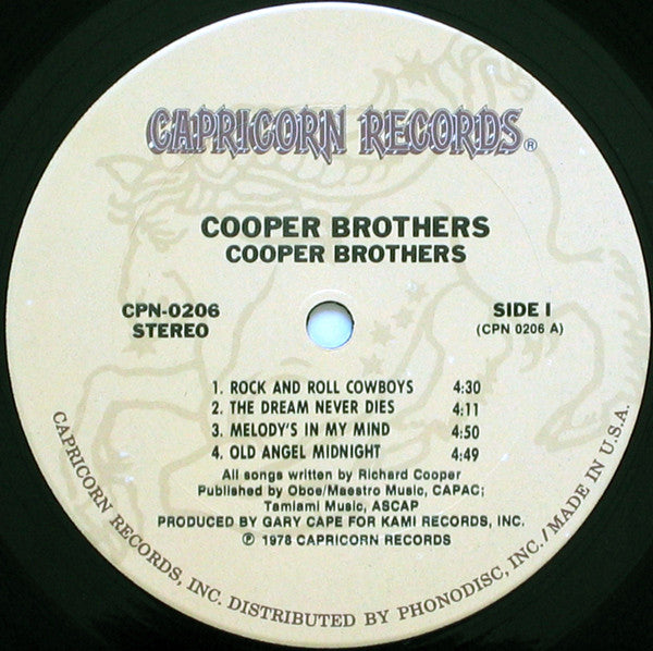 Cooper Brothers - Cooper Brothers (LP) (G+) - Endless Media