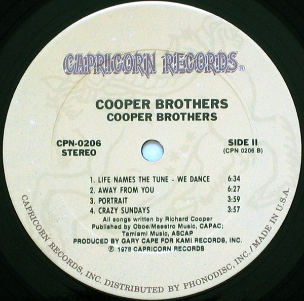 Cooper Brothers - Cooper Brothers (LP) (G+) - Endless Media