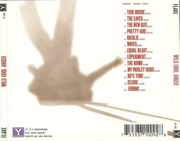 Flake (4) : Wild Cool Anger (CD, Album, Promo)