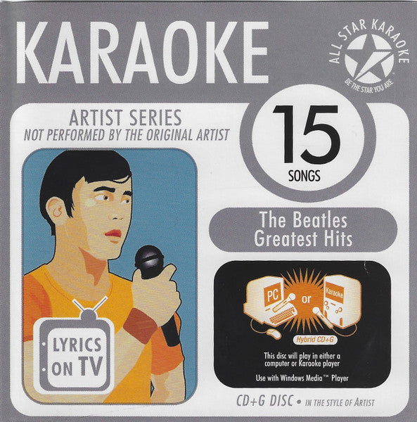 Unknown Artist : The Beatles Greatest Hits Karaoke (CD+G, Album)