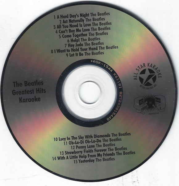 Unknown Artist : The Beatles Greatest Hits Karaoke (CD+G, Album)