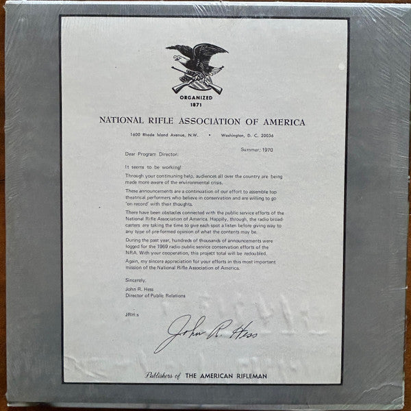 National Rifle Association : Our National Heritage (LP, Album)