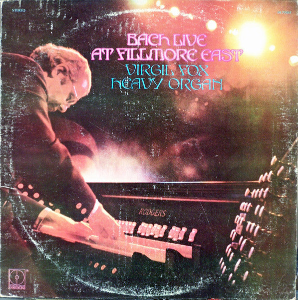 Virgil Fox : Bach Live At Fillmore East (LP, Album, Pin)