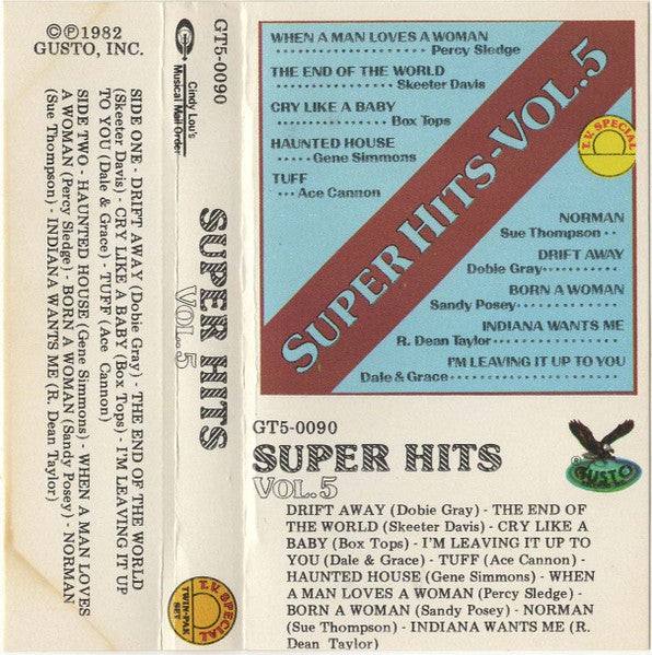 Various : Super Hits-Vol.5 (Cass, Comp)