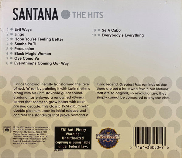 Santana : Santana's Greatest Hits (CD, Comp, RE, O-c)