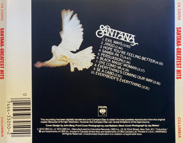 Santana : Santana's Greatest Hits (CD, Comp, RE, O-c)