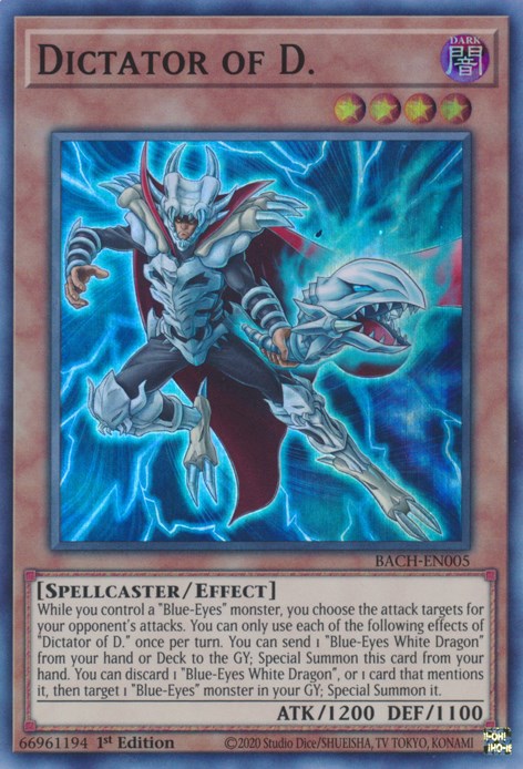 Dictator of D. [BACH - BACH-EN005] Yu-Gi-Oh Trading Card