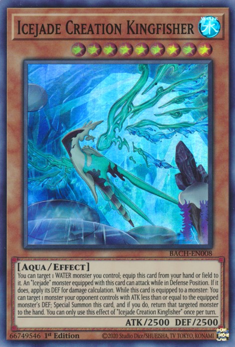 Icejade Creation Kingfisher [BACH - BACH-EN008] Yu-Gi-Oh Trading Card