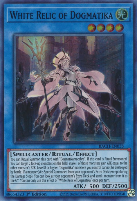 White Relic of Dogmatika [BACH - BACH-EN035] Yu-Gi-Oh Trading Card