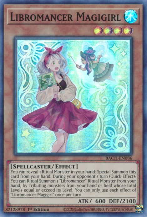 Libromancer Magigirl [BACH - BACH-EN086] Yu-Gi-Oh Trading Card